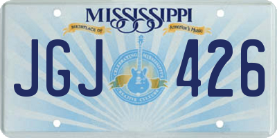 MS license plate JGJ426