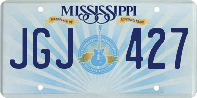 MS license plate JGJ427