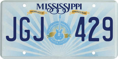MS license plate JGJ429