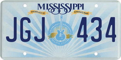 MS license plate JGJ434