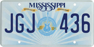 MS license plate JGJ436