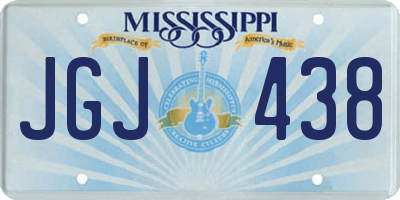 MS license plate JGJ438