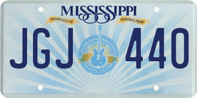 MS license plate JGJ440