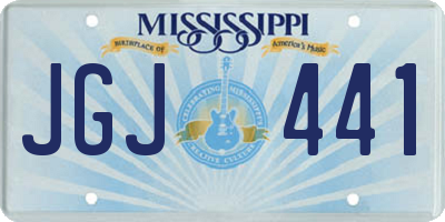 MS license plate JGJ441