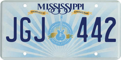 MS license plate JGJ442