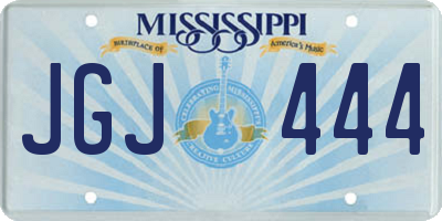 MS license plate JGJ444