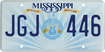 MS license plate JGJ446
