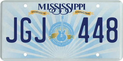 MS license plate JGJ448