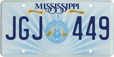 MS license plate JGJ449