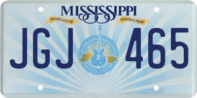 MS license plate JGJ465