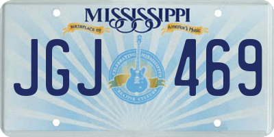 MS license plate JGJ469
