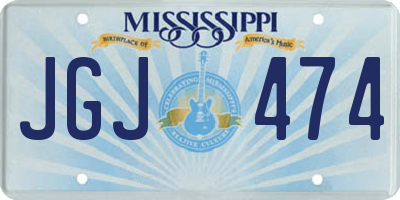 MS license plate JGJ474