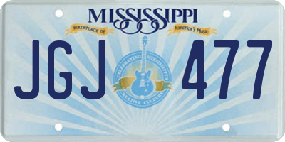 MS license plate JGJ477