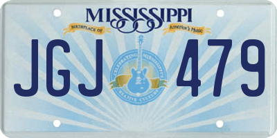 MS license plate JGJ479