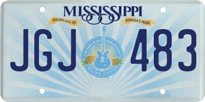 MS license plate JGJ483