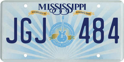 MS license plate JGJ484