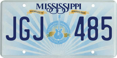 MS license plate JGJ485