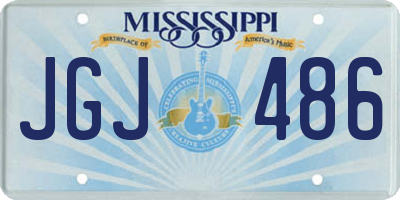 MS license plate JGJ486