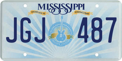 MS license plate JGJ487