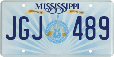 MS license plate JGJ489