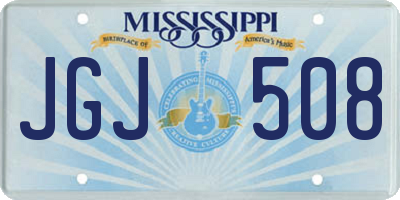 MS license plate JGJ508