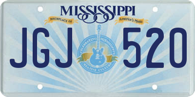 MS license plate JGJ520