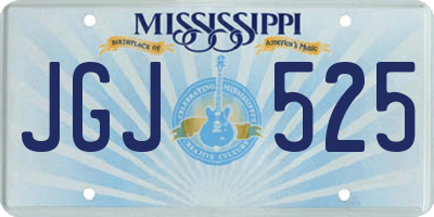 MS license plate JGJ525