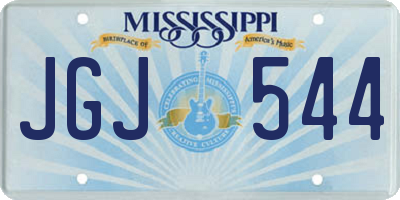 MS license plate JGJ544