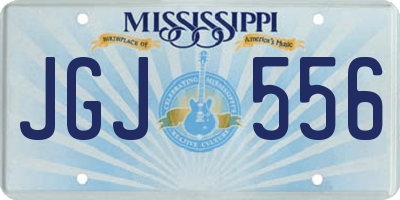 MS license plate JGJ556
