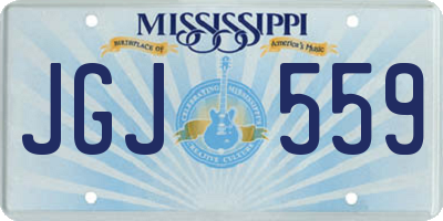 MS license plate JGJ559
