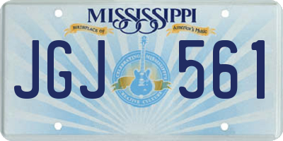MS license plate JGJ561