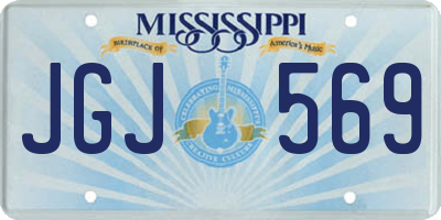 MS license plate JGJ569