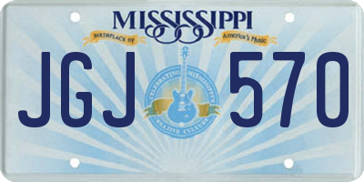 MS license plate JGJ570