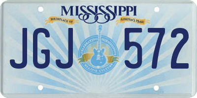 MS license plate JGJ572