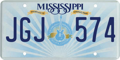 MS license plate JGJ574