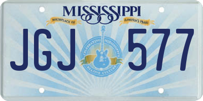 MS license plate JGJ577