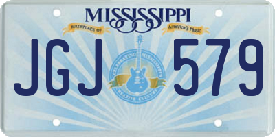 MS license plate JGJ579