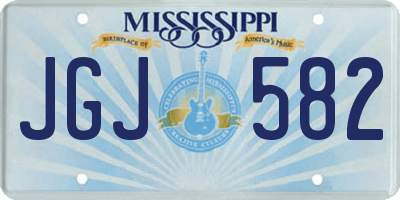 MS license plate JGJ582