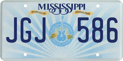 MS license plate JGJ586