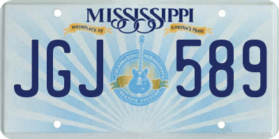 MS license plate JGJ589