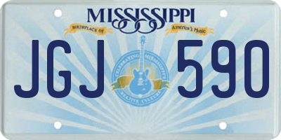 MS license plate JGJ590
