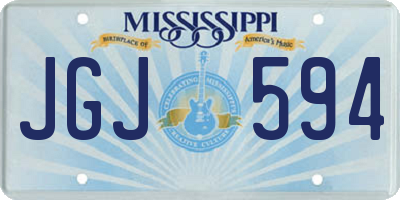 MS license plate JGJ594