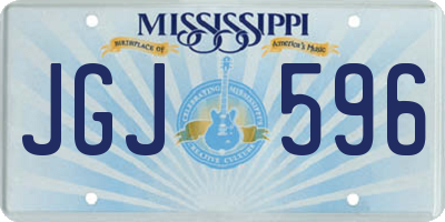 MS license plate JGJ596