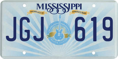 MS license plate JGJ619