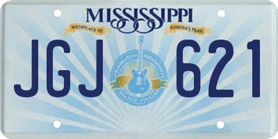 MS license plate JGJ621