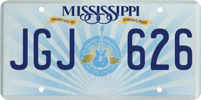 MS license plate JGJ626