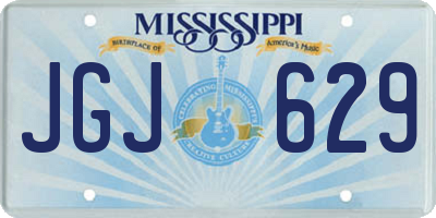 MS license plate JGJ629