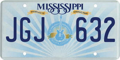 MS license plate JGJ632