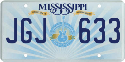 MS license plate JGJ633