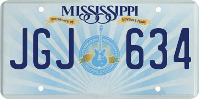 MS license plate JGJ634